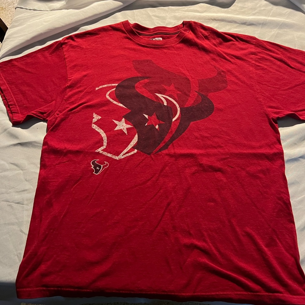 NFL Texans Red Graphic Short Sleeve Men's Tee